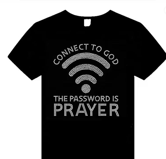 Connect to God Rhinestone Top
