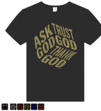 Ask, Trust, Thank God Rhinestone Top