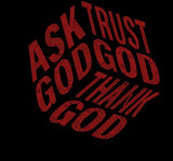 Ask, Trust, Thank God Rhinestone Top