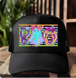 Neon Halloween Trucker Hats