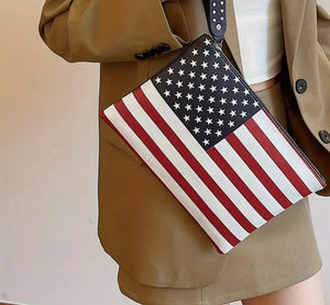 American Flag Clutch