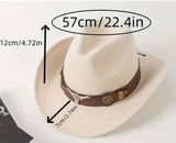 Wide Brim Cowboy Hat & Accessories