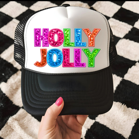 Holly Jolly Trucker Hat