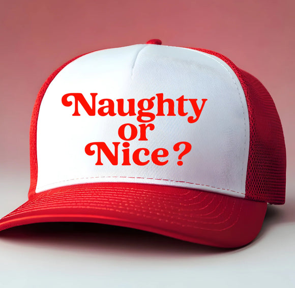Naughty or Nice Trucker Hat