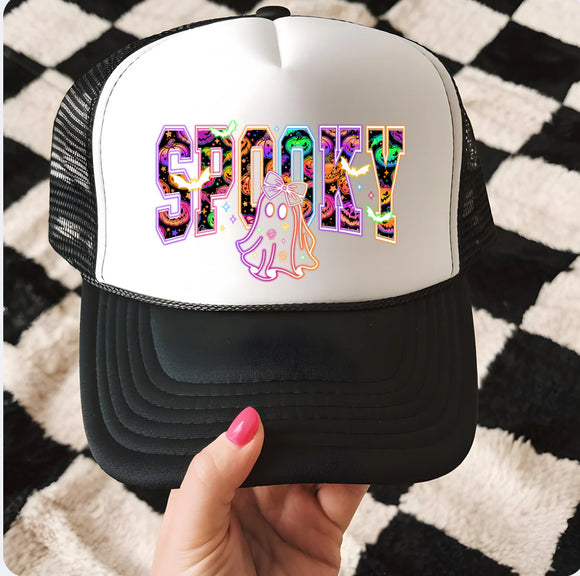 Neon Halloween Trucker Hats