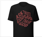 Ask, Trust, Thank God Rhinestone Top