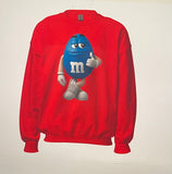 Blue 'M&M' Top