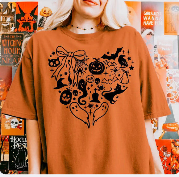 Heart Halloween Bows Sweatshirt