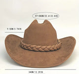 White Wide Brim Cowboy Hat & Accessories