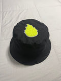 Fluorescent Flaming Fire Bucket Hat