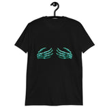 Cuffing Teal Skellie Hands T-Shirt