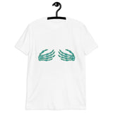 Cuffing Teal Skellie Hands T-Shirt