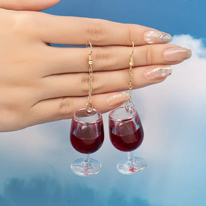 Glass of Wine Earrings