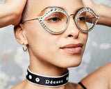 Cathy Cat Eye Crystal Glasses