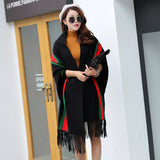 Elegant Tassel Wrap Swing Cardigan
