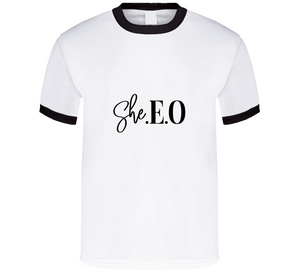 Black She. E. O T-Shirt