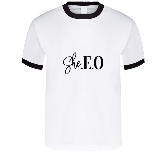 Black She. E. O T-Shirt