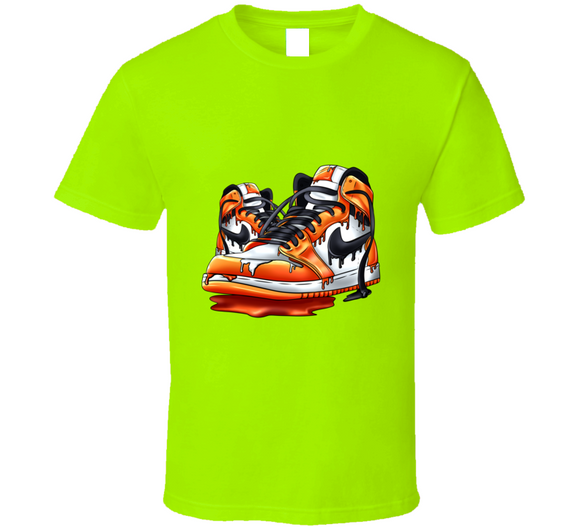 Orange Sneaker T Shirt