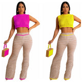 Roni 2 pc Crop Top & Pant Beach Set