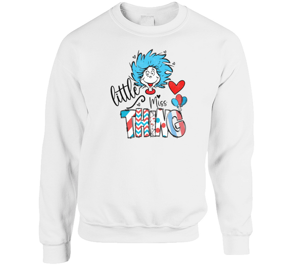 Ladies Little Miss Thing Crewneck Sweatshirt