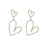 Trendy Heart Dangle Earrings