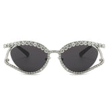 Cat Eye Crystal Diamond Sunglasses