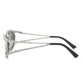 Cat Eye Crystal Diamond Sunglasses