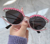 Cat Eye Crystal Diamond Sunglasses