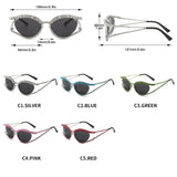 Cat Eye Crystal Diamond Sunglasses