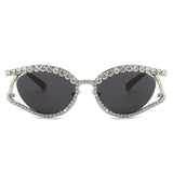 Cat Eye Rhinestone Sunglasses