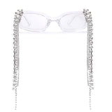Vintage Tassel Rhinestones Glasses