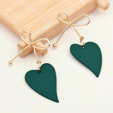 Heart Geometric Drop Earrings