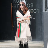 Elegant Tassel Wrap Swing Cardigan