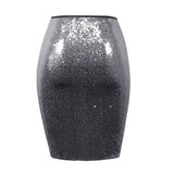 Peppy Solid Sequin Skirt