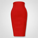 Zipper Bodycon Bandage Skirt