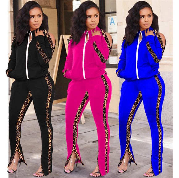 Lexi 2 pc Leopard Tracksuit