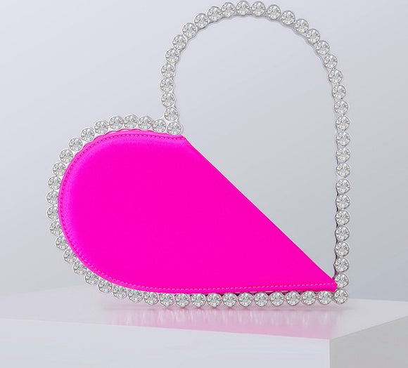 Heart Shaped Diamond Clutch