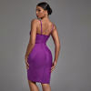 Purple Sleeveless Bodycon Dress