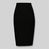 Zipper Bodycon Bandage Skirt