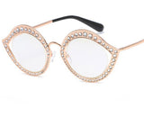 Cathy Cat Eye Crystal Glasses