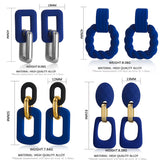 Klein Blue Arcylic Earrings