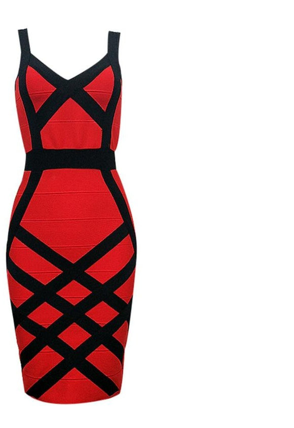 Lady Red Bandage Dress