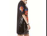 Super Lady Oversized Loose Sequin Dress