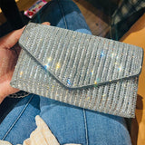 Mini Rhinestone Small Envelope Bag