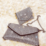 Mini Rhinestone Small Envelope Bag