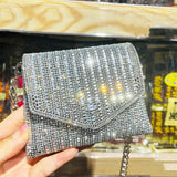 Mini Rhinestone Small Envelope Bag