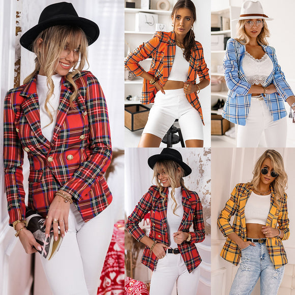 Pippy Plaid Blazer