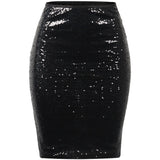 Peppy Solid Sequin Skirt