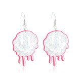 Pink Smiley Earrings