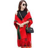 Elegant Tassel Wrap Swing Cardigan